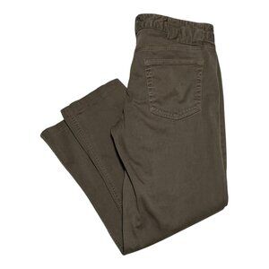 Vince Cotton Blend USA Made Olive Green Straight Leg Pants‎ Women’s 8 (31.5x25)